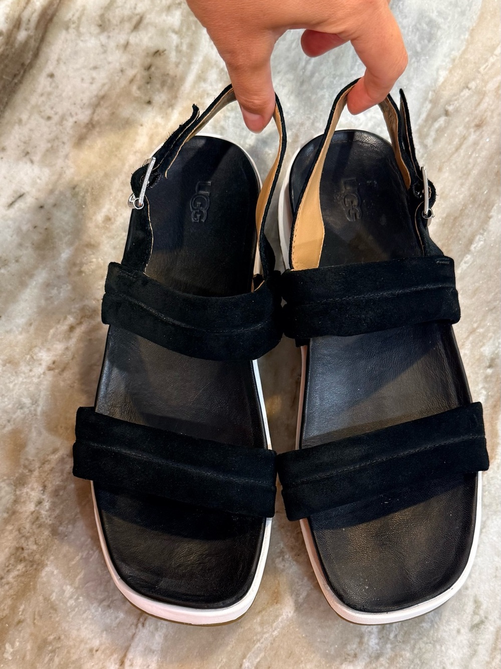 Women’s UGG Lynnden platform slingback sandals- Size 9.5 - Picture 4 of 8